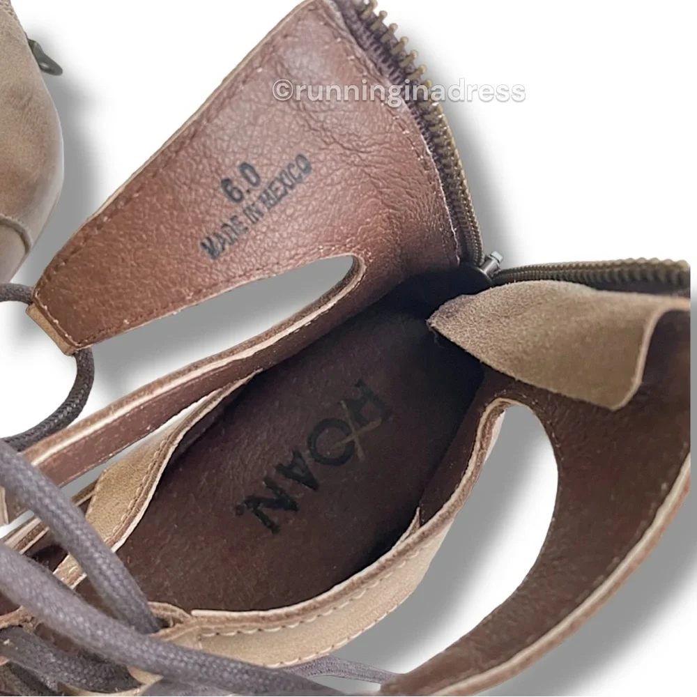 NWT Bed Stu Roan Women’s Winnie Leather Strappy Gladiator Sandal Size 6 In Tan - Picture 12 of 12